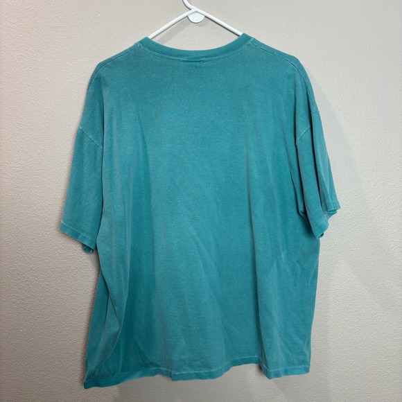 Vintage Up North Fish‎ Embroidered T-Shirt Teal Single Stitch Faded Coastal XL - Picture 6 of 14